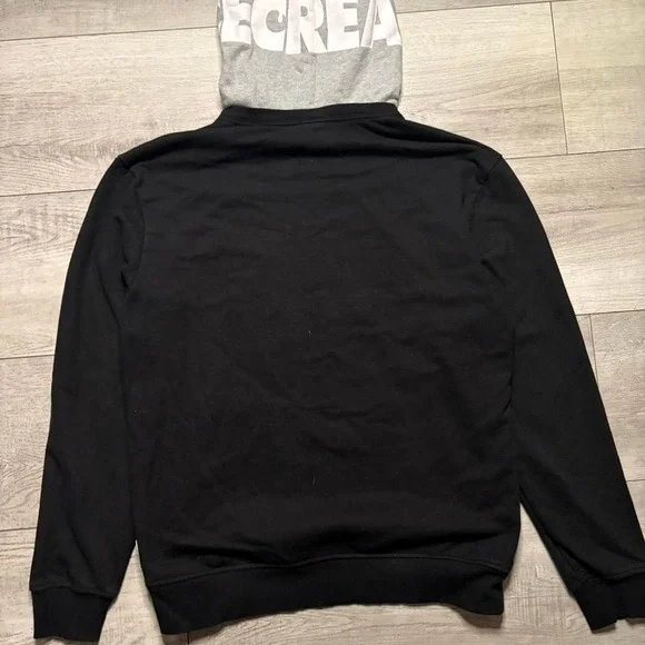 ICECREAM Black and grey with light blue fox hoodie MEN SIZE L - Picture 2 of 5